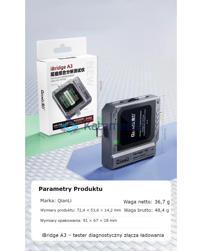 Tester diagnostyczny portu ładowania iBridge A3