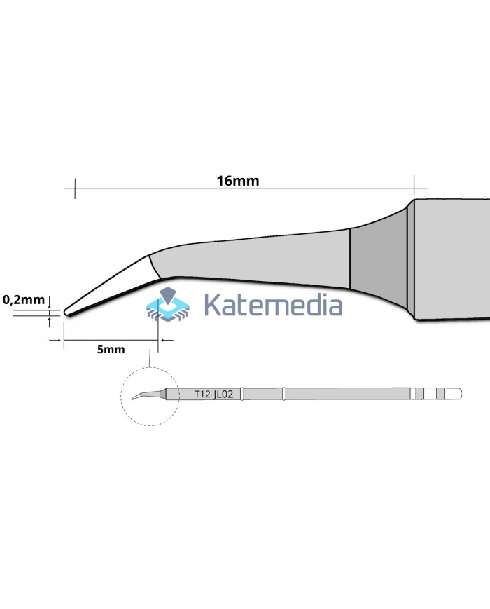 Zestaw 4 Grotów HK T12-BL/K/C4/JL02
