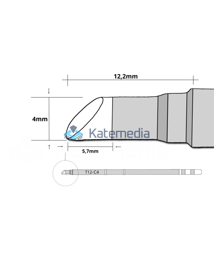 Zestaw 4 Grotów HK T12-BL/K/C4/JL02