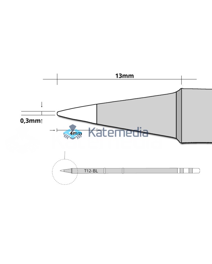 Zestaw 4 Grotów HK T12-BL/K/C4/JL02