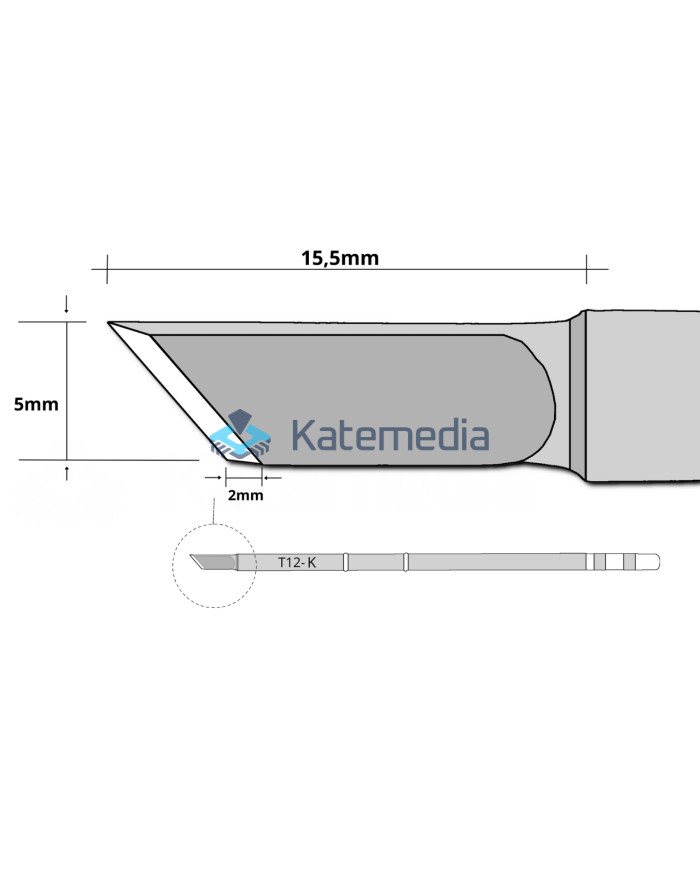 Set of 4 HK T12 Tips BL/K/C4/JL02