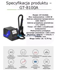 Hot Air Soldering station Atten GT-8100A 1000W