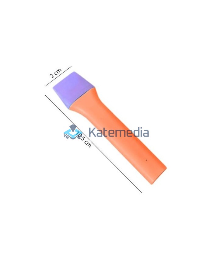 Heater for applying foil to the back