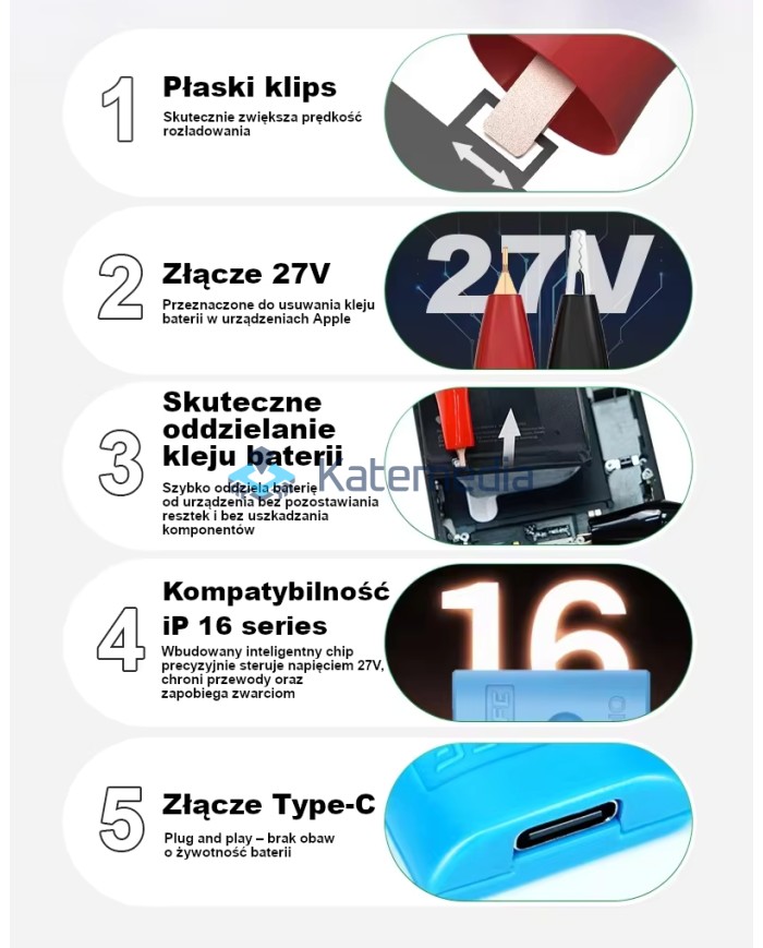 Relife RL-910 iPhone 16 Battery Separator Cable
