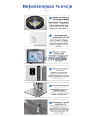 Laser TBK 958N z obrotowym uchwytem i odłączaną głowicą możliwość graweru