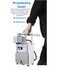 Laser TBK 958N z obrotowym uchwytem i odłączaną głowicą możliwość graweru