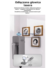 Laser TBK 958N z obrotowym uchwytem i odłączaną głowicą możliwość graweru