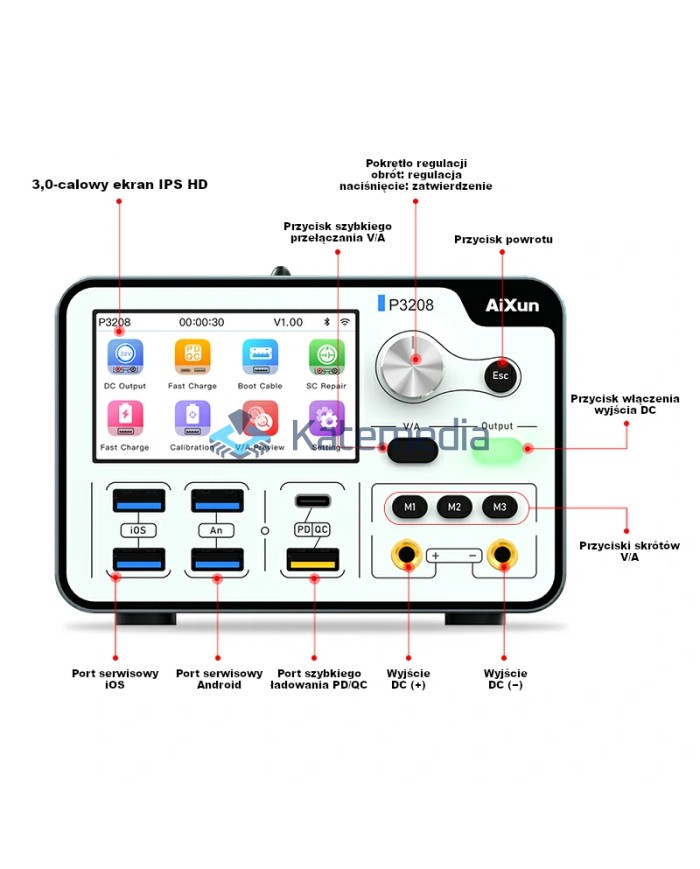 Inteligent power supply P3208 320W 32V/8A