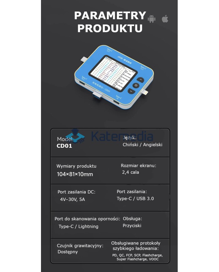 Detektor ładowania - JCID CD01