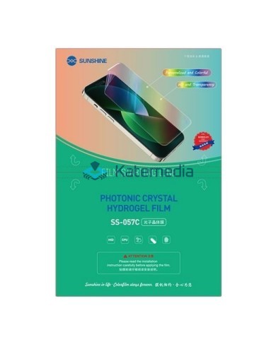auto_awesome Język oryginału: angielski 57 / 5 000 Sunshine SS-057C Photonic Crystal hydrogel film 25 pcs
