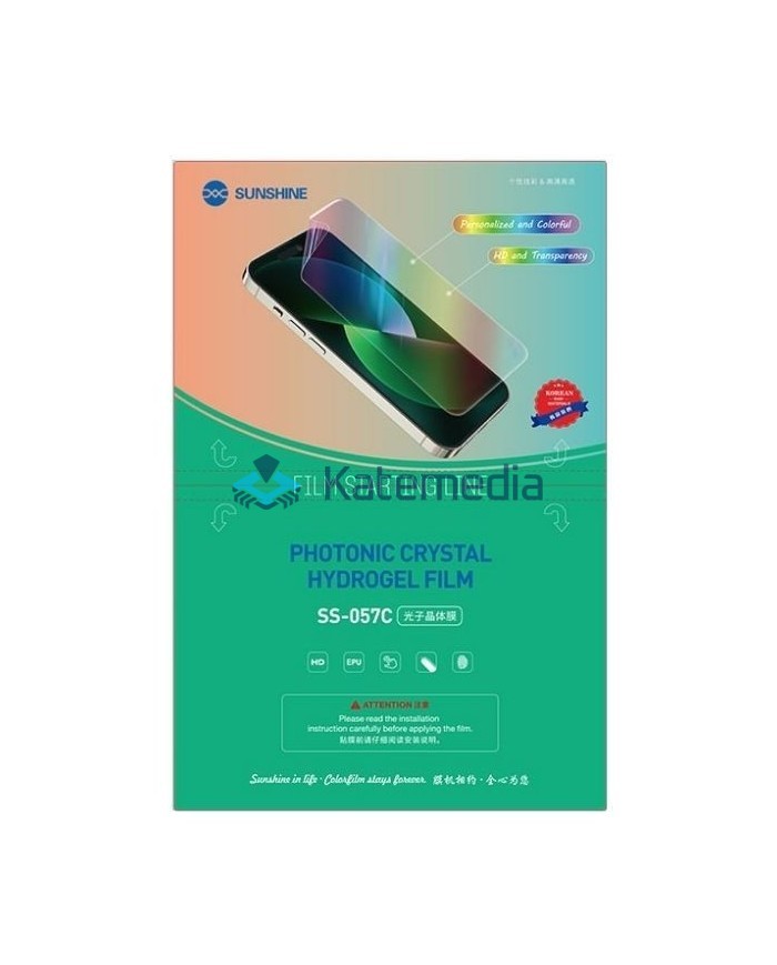 auto_awesome Język oryginału: angielski 57 / 5 000 Sunshine SS-057C Photonic Crystal hydrogel film 25 pcs