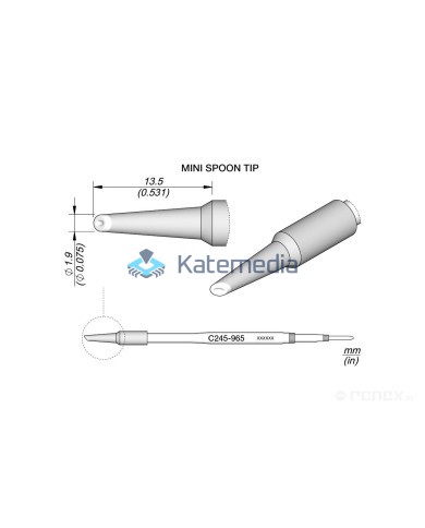 Grot lutownicy JBC C245965 mini łyżeczka