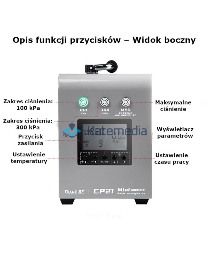 QianLi CP21 – Mini maszyna do usuwania bąbelków