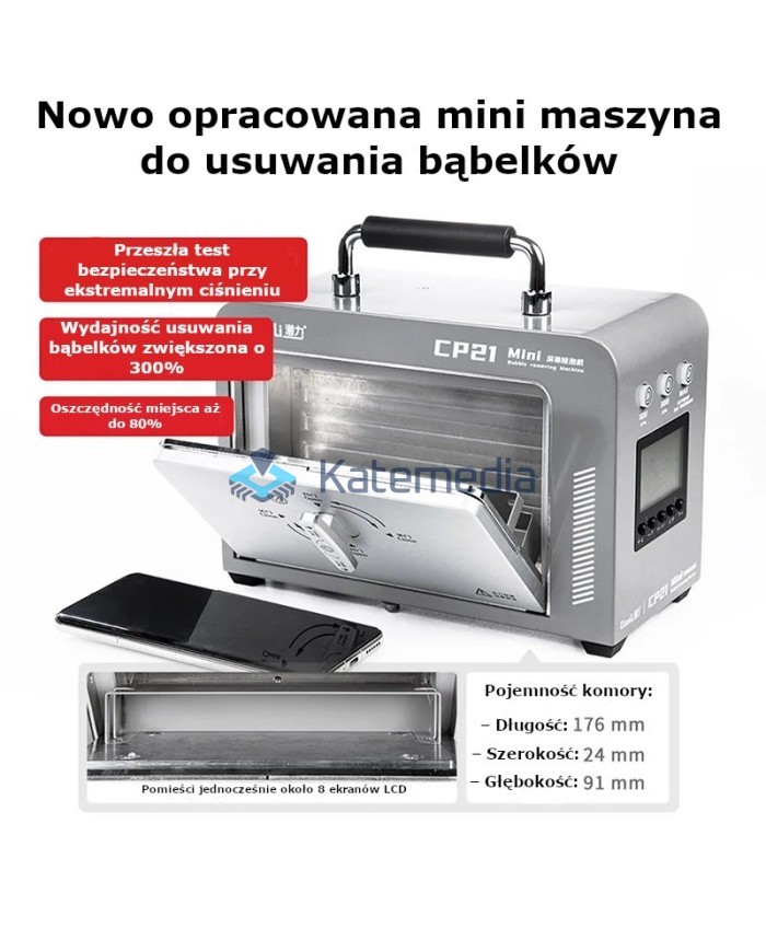 QianLi CP21 – Mini maszyna do usuwania bąbelków