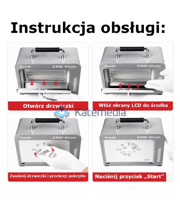 QianLi CP21 – Mini maszyna do usuwania bąbelków