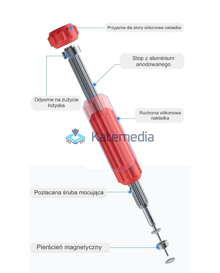 Śrubokręt wkrętak Qianli PLP 3D Pinhead Phillips D
