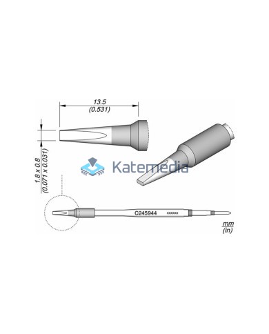 JBC C245944 Soldering Iron Tip Chisel