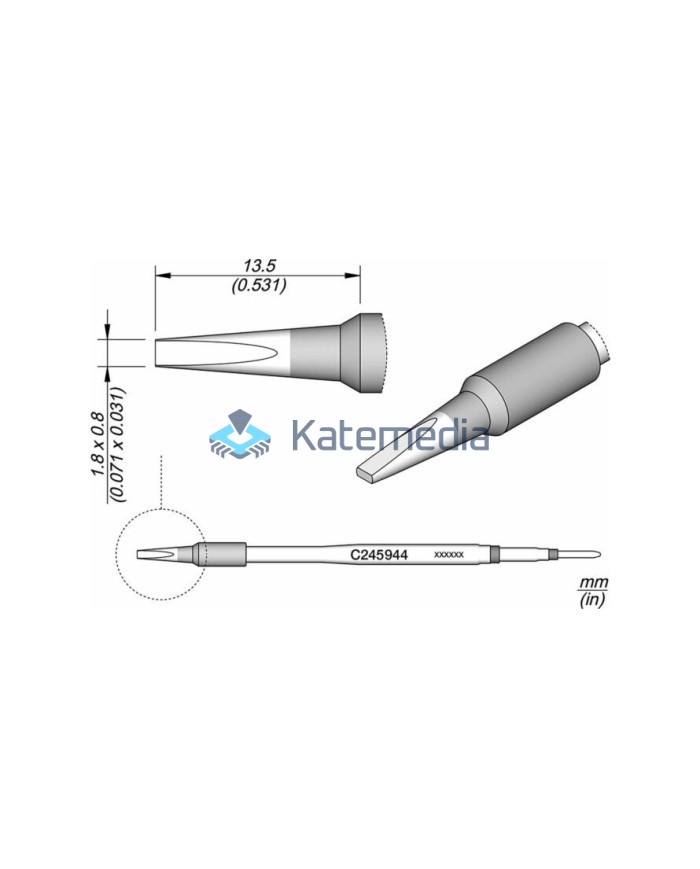JBC C245944 Soldering Iron Tip Chisel