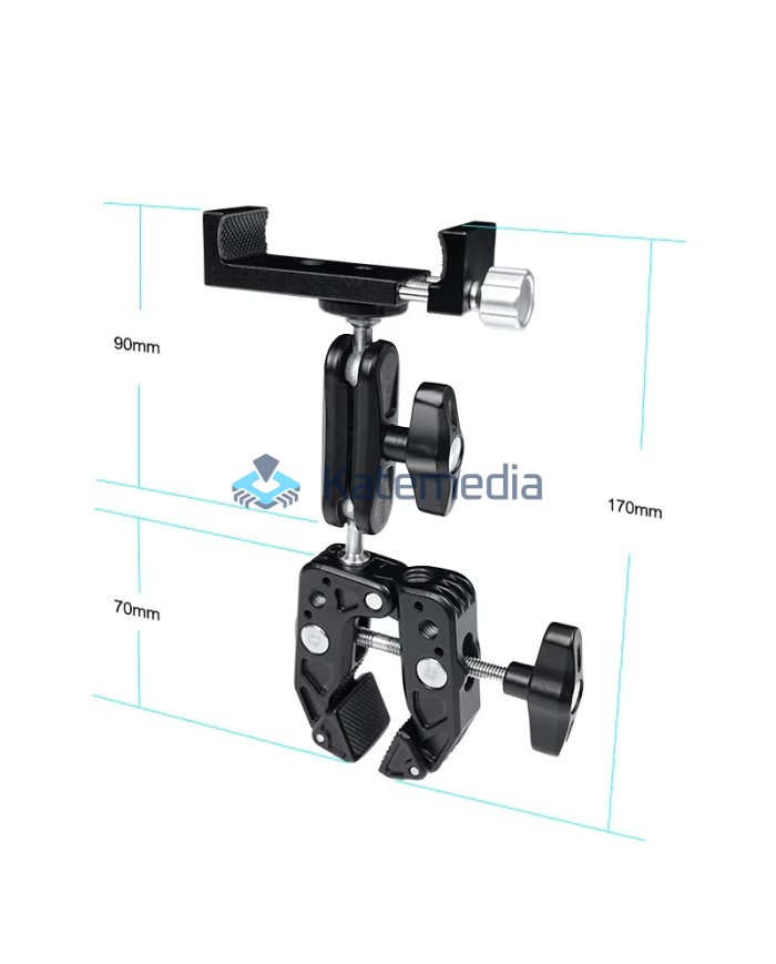 Relife RL-TO2 Multi-directional Holder for Cameras, Phones and Accessories