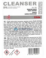 Alkohol IZOPROPYLOWY Cleanser IPA 5L