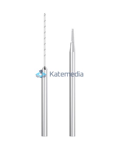 Screw extractor for damaged micro-screws (drilling + unscrewing)