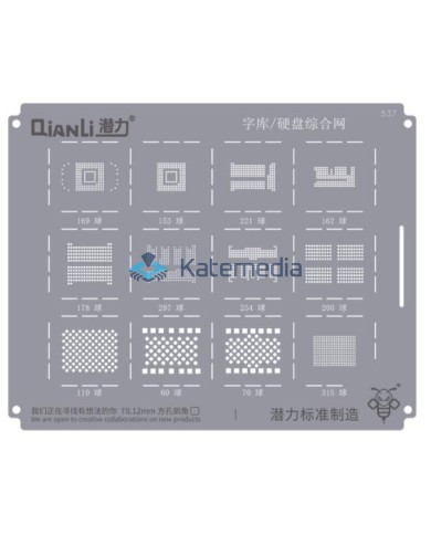 QianLi - Sito BGA Flash Pamięć Flash / Dysk Twardy QS537