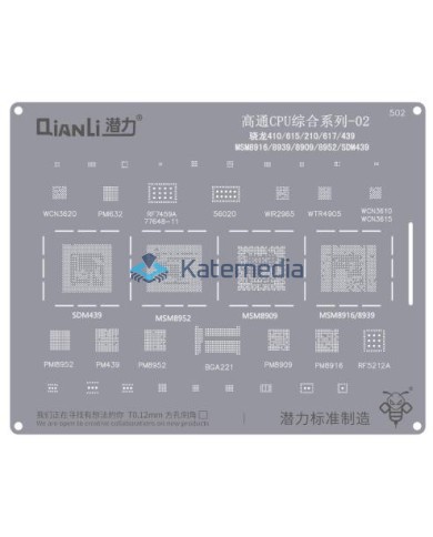 QianLi - Sito BGA Snapdragon 410/615/210/617/439  MSM8916/8939/8909/8952/SDM439