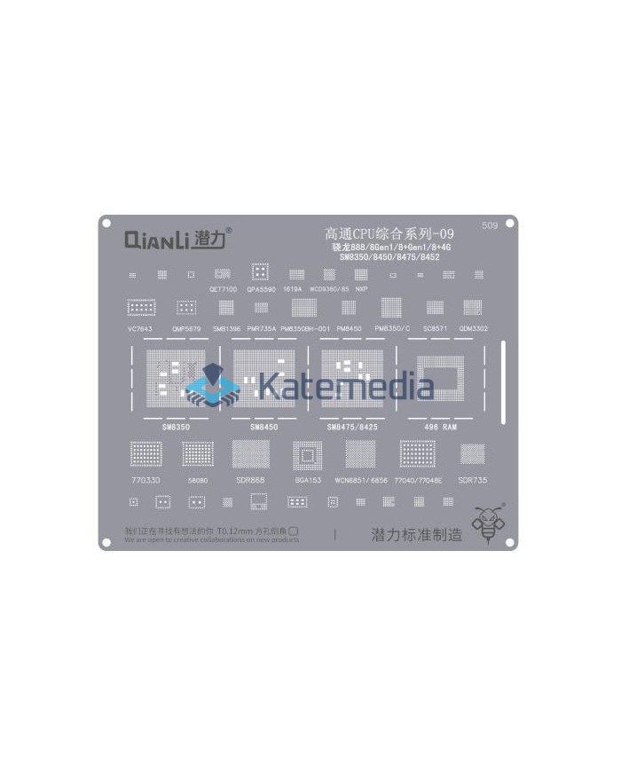 QianLi - Sito BGA Snapdragon 888/8Gen1/8+Gen1/8+4G SM8350/8450/8475/8452