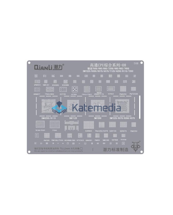 QianLi - Sito BGA Snapdragon 750G/690/695/720G/460/662/765G SM 7225/6350/6375/4375/7125/4250/6115/7250