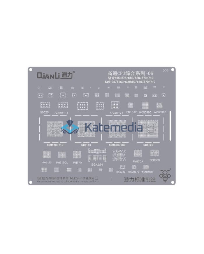 QianLi - Snapdragon 665/675/660/636/670/710 BGA Screen SM6125/6150/SDM660/636/670/710