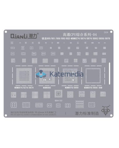 QianLi - BGA Screen Snapdragon 800 /801/808/650/652 MSM 8174/8674/8974/8992/8856/8976