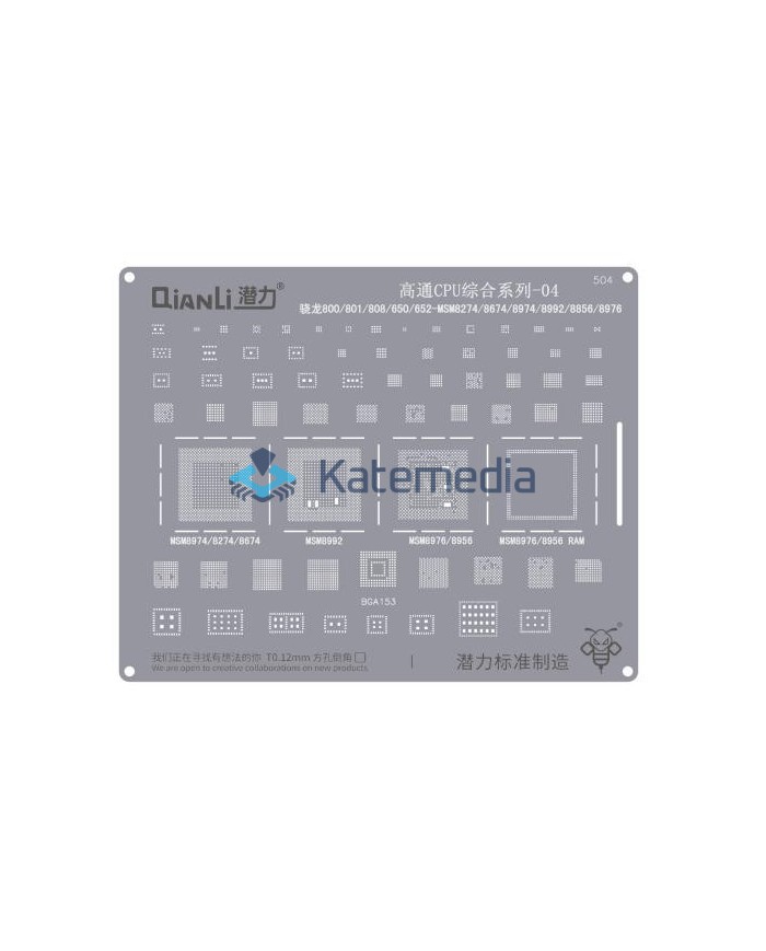 QianLi - Sito BGA Snapdragon 800 /801/808/650/652 MSM 8174/8674/8974/8992/8856/8976