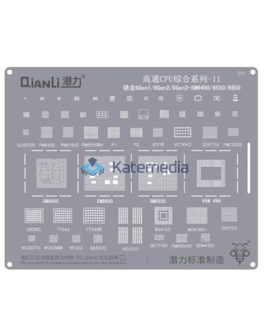 QianLi - Sito BGA Snapdragon 6Gen1/8Gen3 SM6450/8550/8650