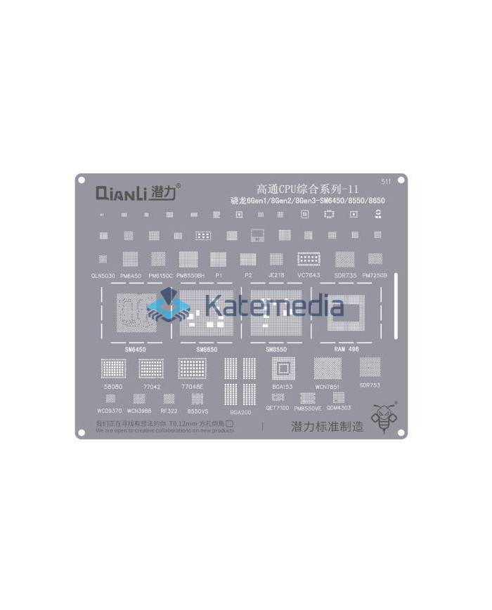 QianLi - Snapdragon 6Gen1/8Gen3 SM6450/8550/8650 BGA Screen