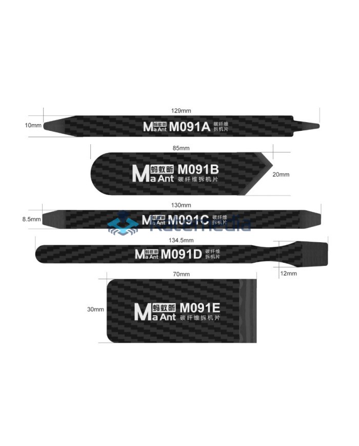 MaAnt M091 - Carbon Opener Set 5 pcs