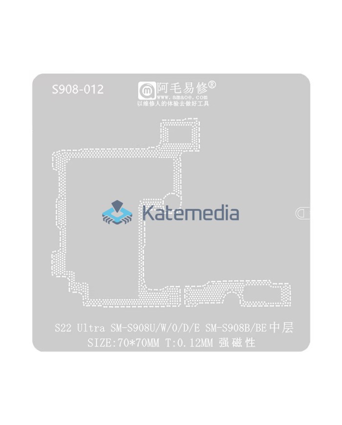 Middle layer reballing screen - Samsung S22 Ultra (SM-S908U)