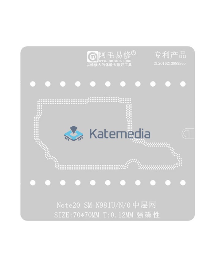 Middle layer reballing screen - Samsung Note 20 (SM-N981U)