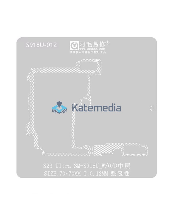 Middle layer reballing screen - Samsung S23 Ultra (SM-S918U W/O/D)