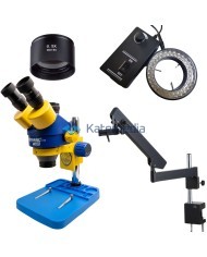 Set: Mechanic MC75T Microscope + FlexARM + 0.5X Lens + Illuminator