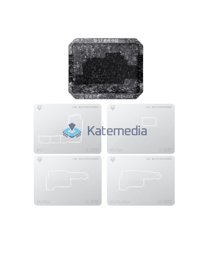 Mega-Idea Middle Layer Reballing Holder for iPhone 17 Series