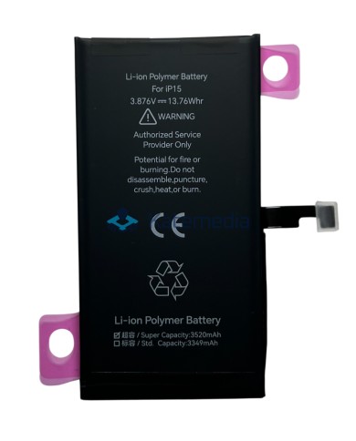 Bateria JCID z możliwością przypisania jako NOWA HC (Genuine) iPhone 15