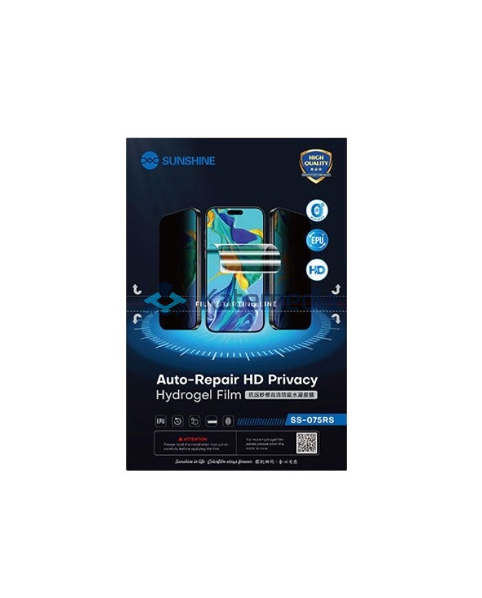 Sunshine SS-075RS Auto-Repair Privacy HD hydrogel film