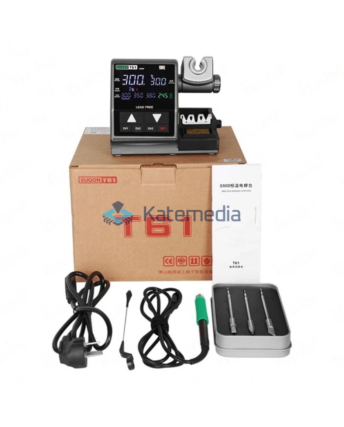 Sugon T61 soldering station (C470/C245 tip holder + 3 C470 tips)