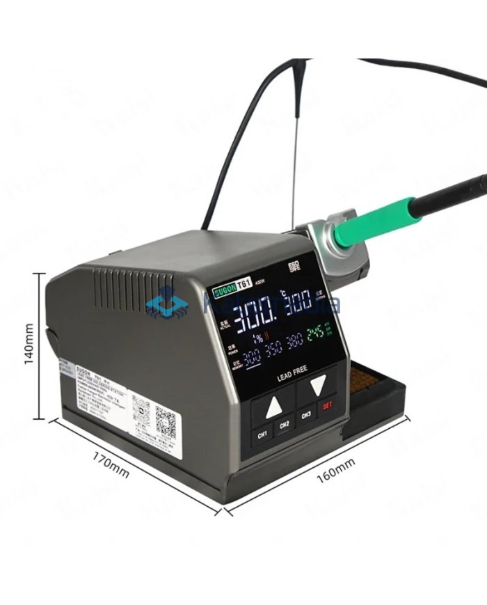 Sugon T61 soldering station (C470/C245 tip holder + 3 C470 tips)
