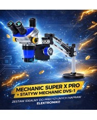 Mechanic Super X Pro Microscope + DVS-1 Holder + Illuminator