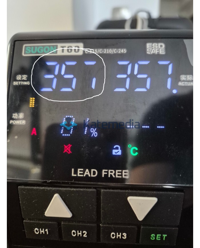 [OUTLET] Stacja lutownicza Sugon T60