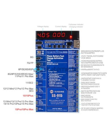 External charger SS-915 iPhone 5 - 14 Pro Max