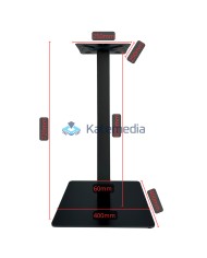 Postument do stołu noga metalowa B010 400 x 400 Czarna