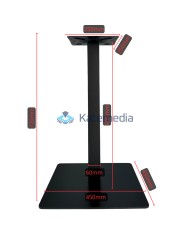 Postument do stołu noga metalowa B010 450 x 450 Czarna