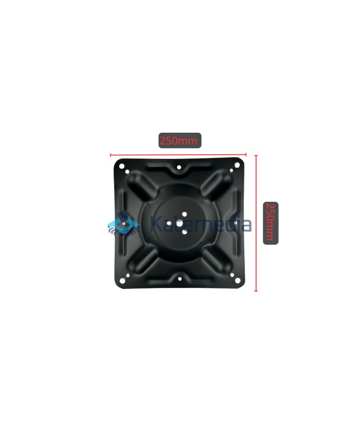 Postument do stołu noga metalowa B010 450 x 450 Czarna